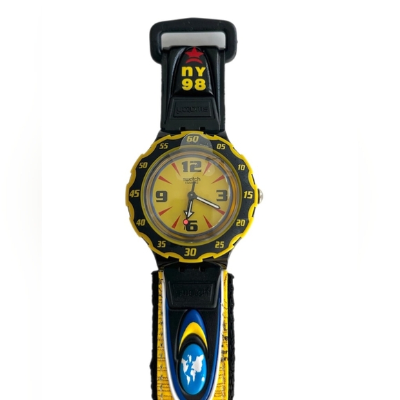 Vintage Swatch Scuba 200 Access Watch "Goodwill Games" SHB101. New Old Stock - Picture 15 of 15